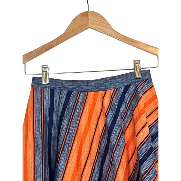 Vintage 70’s Aileen Women Chevron Elastic Waist Pull On Mini Skirt Size S Multi - Picture 4 of 5